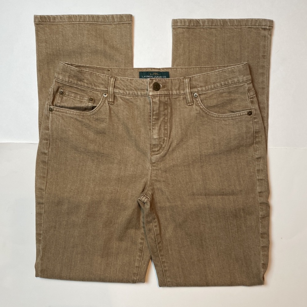 Lauren Ralph Lauren Women’s Classic Straight Leg Tan Jeans Size 10